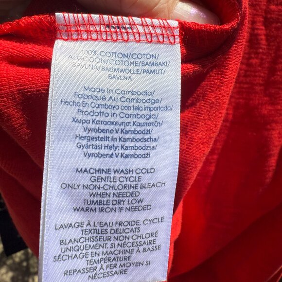 CHAPS Womens Plus Size 3X Short Sleeve Size 3X NWT Afternoon Red - Picture 8 of 8